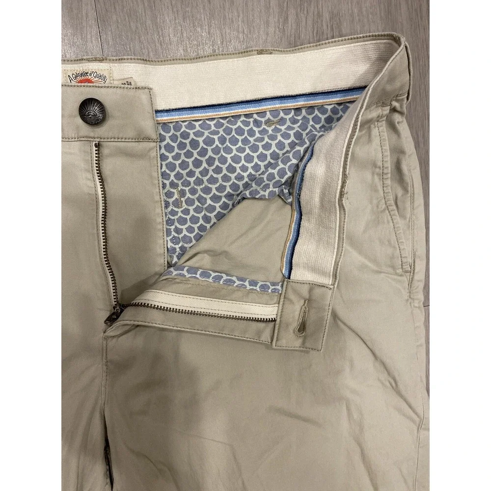 Faherty All Day Shorts Mens 38 Khaki 8